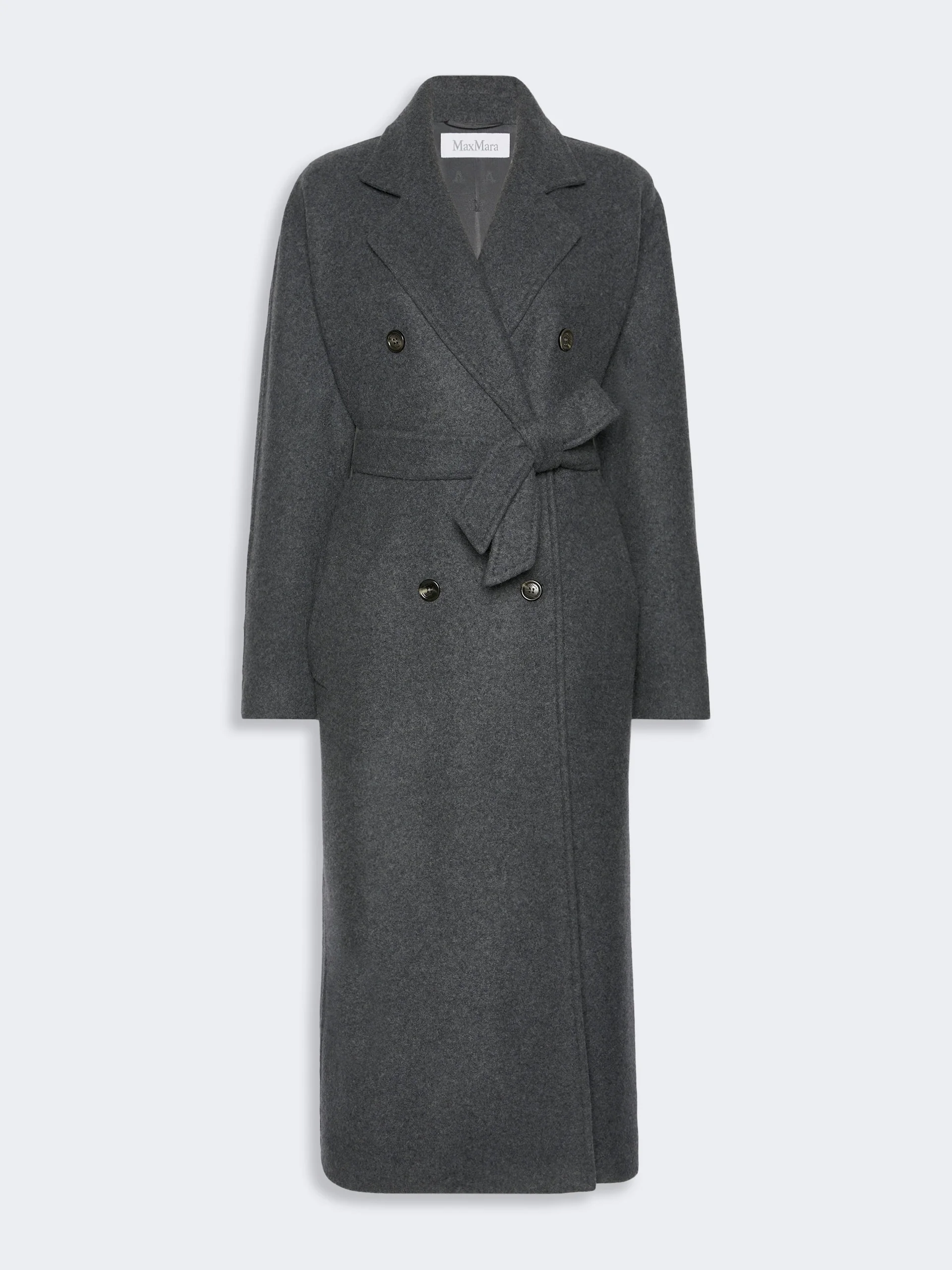 CADMIO Oversized double jersey coat - DARK GREY - 1
