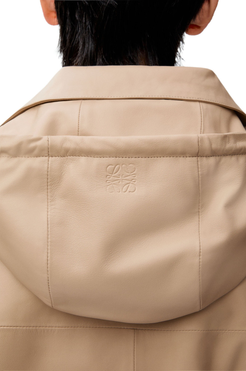 Hooded jacket in nappa lambskin 5