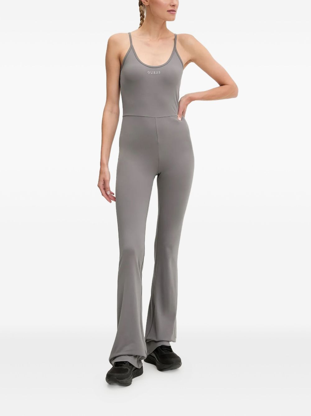 logo-embellished jumpsuit - 2