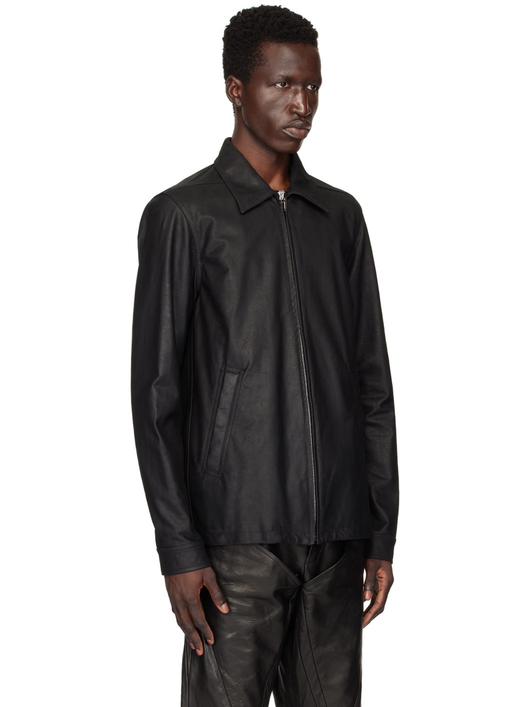 Black Porterville Brad Leather Jacket - 2