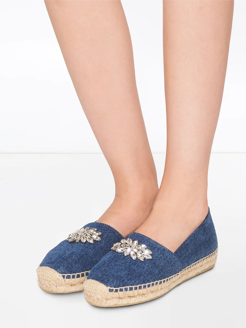 crystal-embellished espadrilles - 5