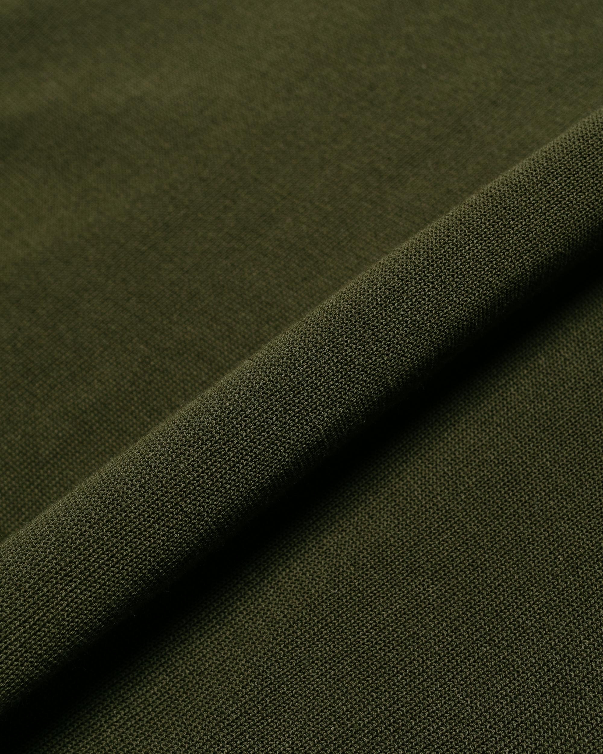 Knit Polo 12G Olive - 5