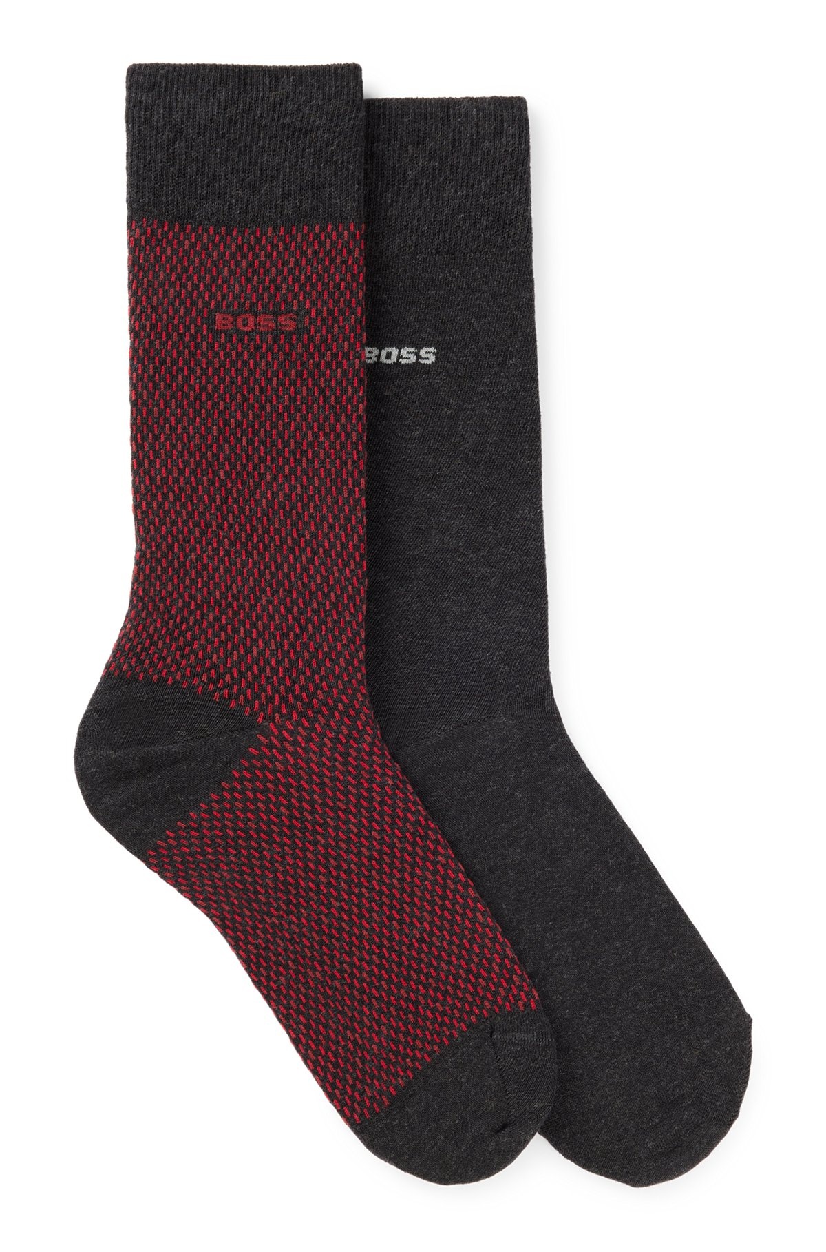 TWO-PACK OF REGULAR-LENGTH SOCKS WITH LOGO DETAILS - 1