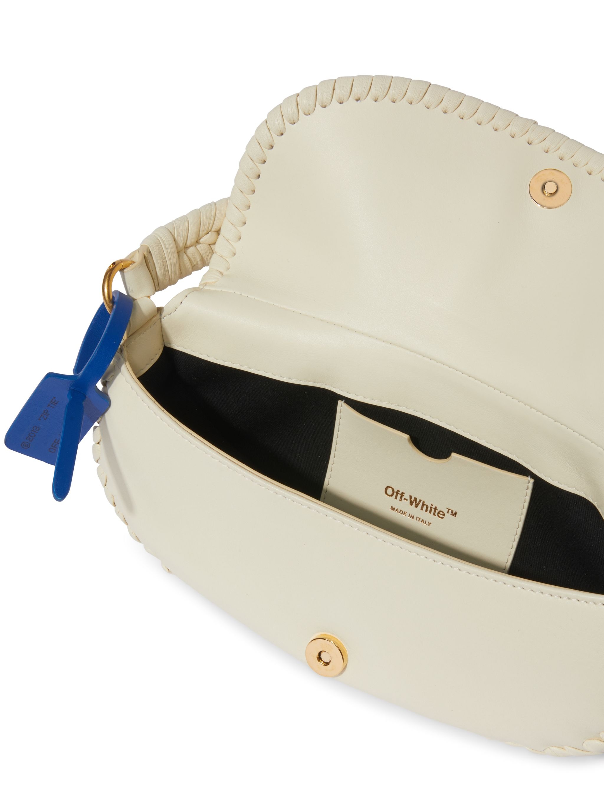 ショルダーバッグ・ポシェット Edge Weaving Shoulder Bag - Off White - Leather - Beige Off-White Edge Weaving Shoulder Bag | REVERSIBLE