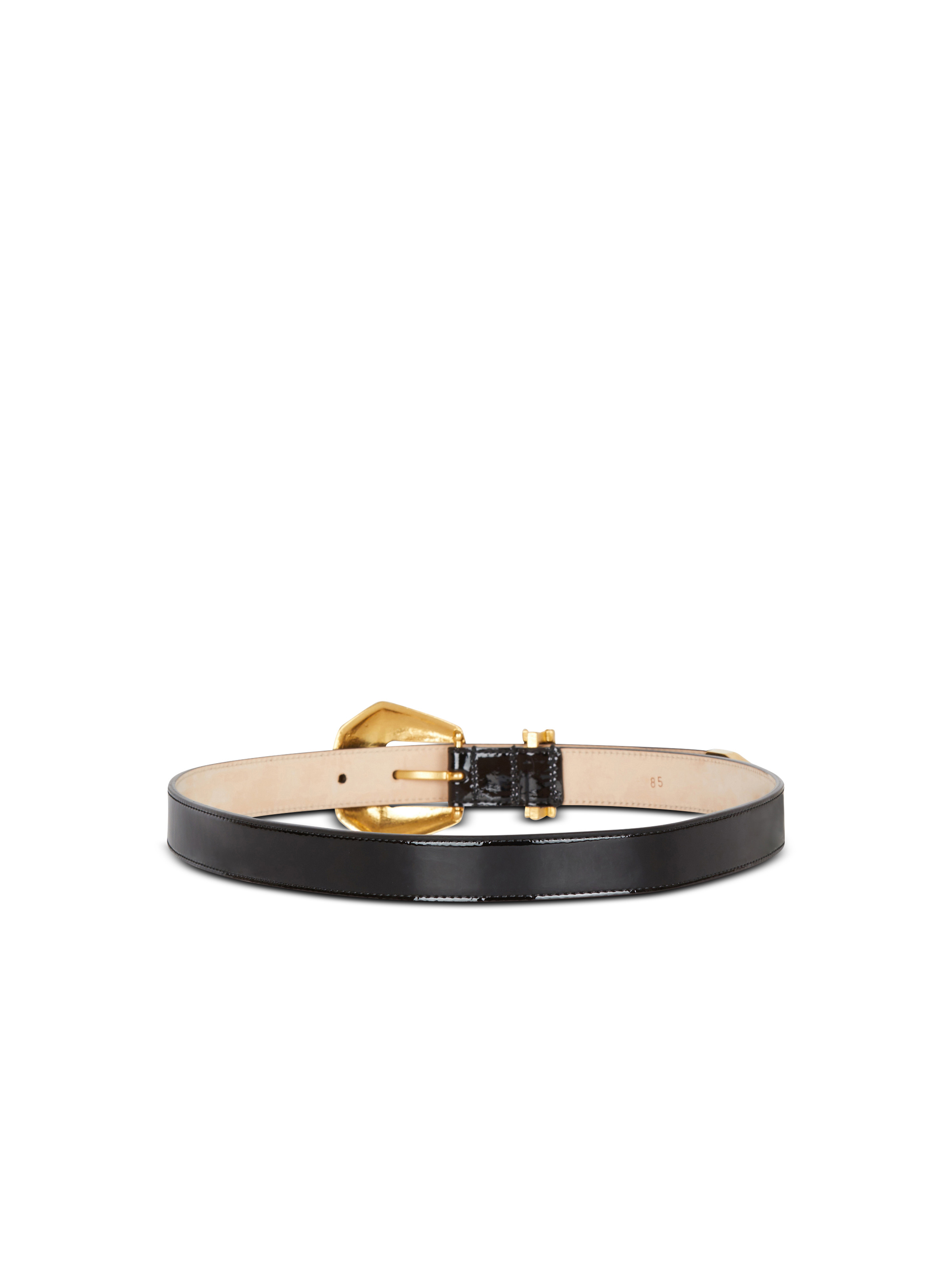 Patent leather Western belt - 3