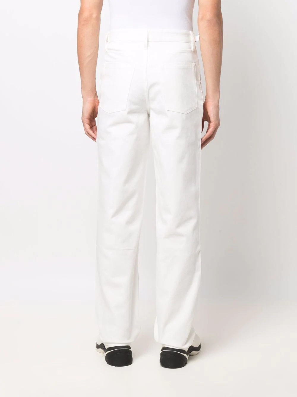 high-rise straight-leg trousers - 4