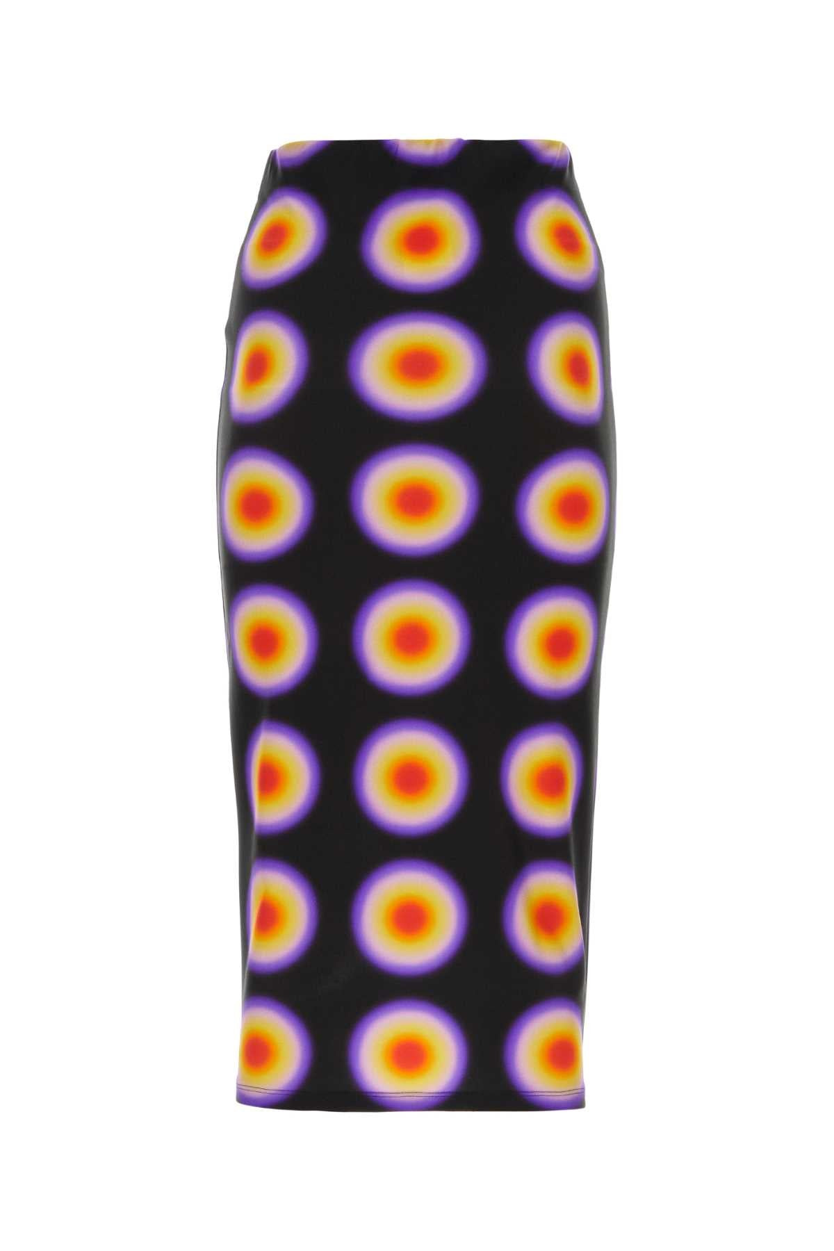 Sportmax Women Printed Nylon Blend Gestro Skirt - 2