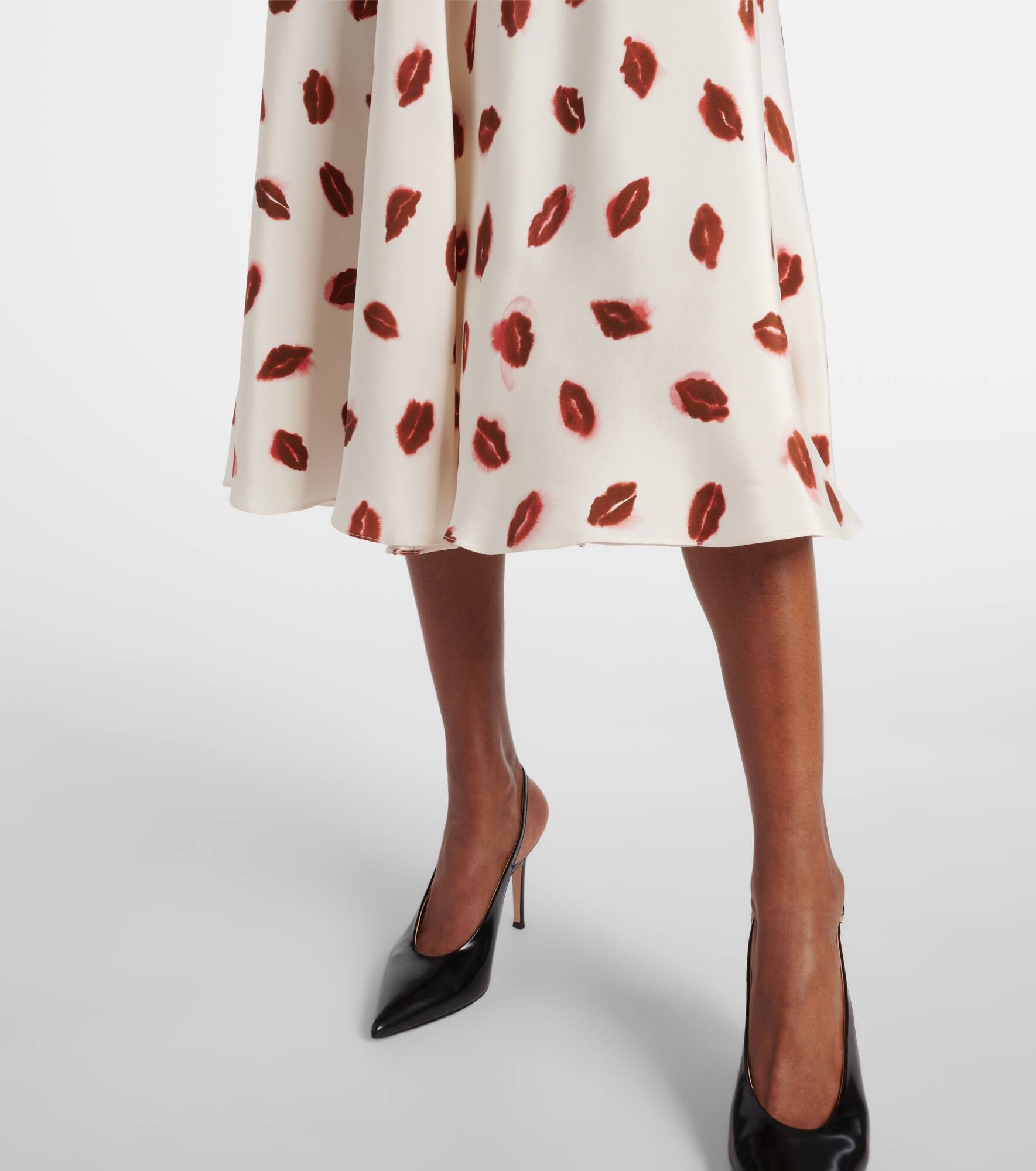 Drina printed silk midi dress - 6