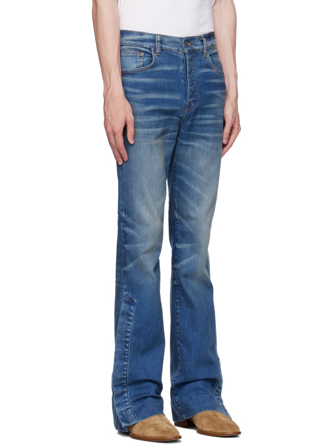 Indigo Stacked Jeans - 2