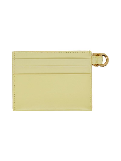 Givenchy Yellow Voyou Leather Card Holder outlook