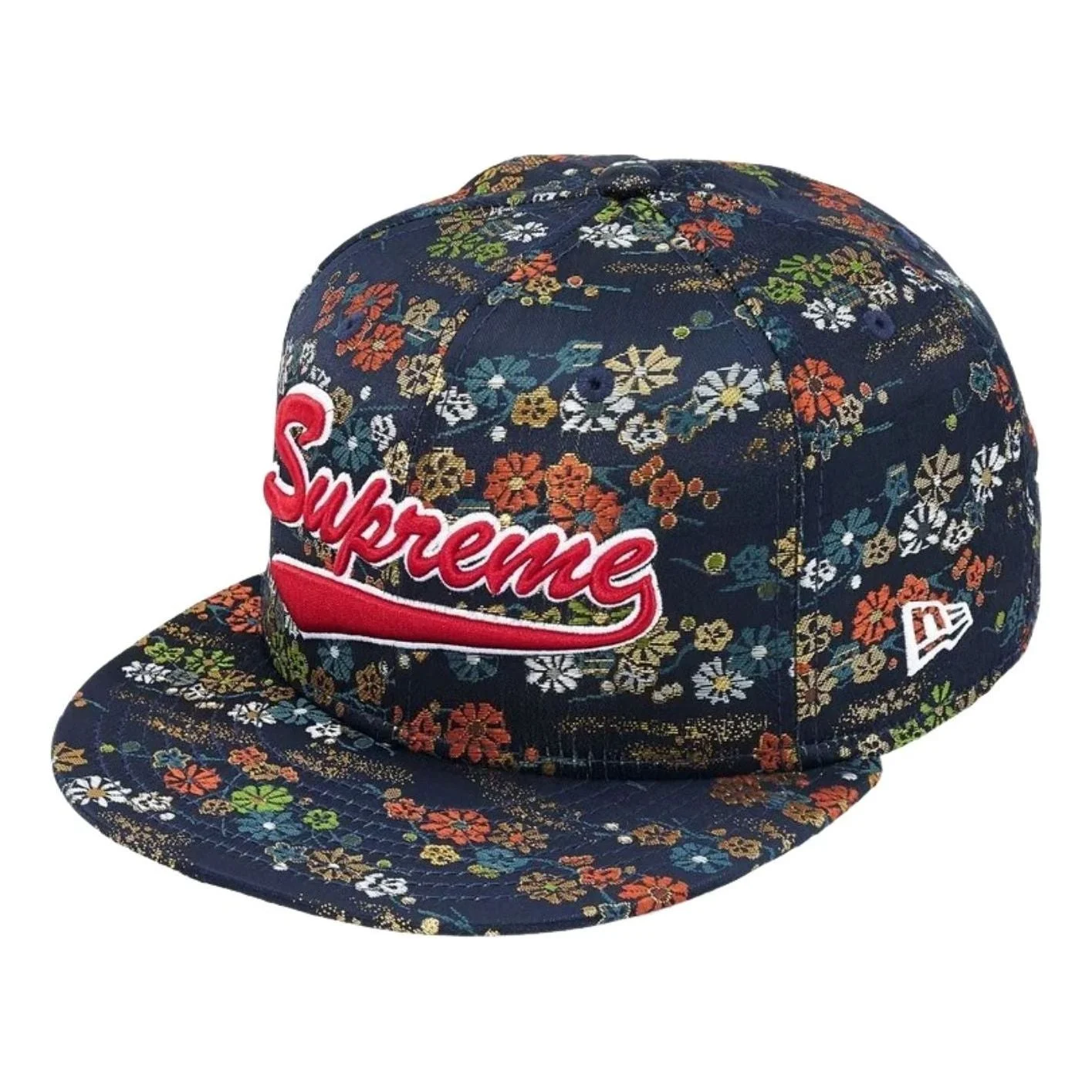 Supreme x New Era SS26 Floral Jacquard Cap 'Navy' SUP-SS26-1056-NVY - 1