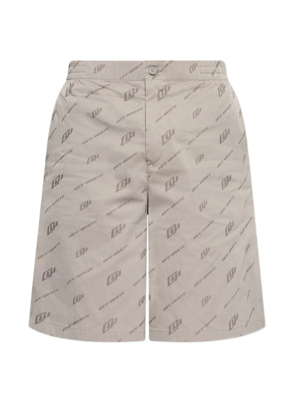 logo-print shorts - 1