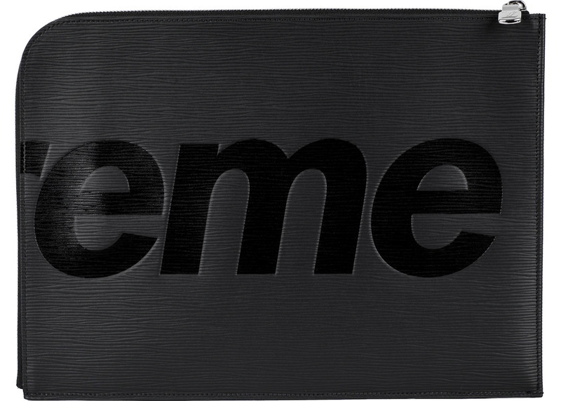 Louis Vuitton Louis Vuitton x Supreme Pochette Jour Epi GM Black outlook