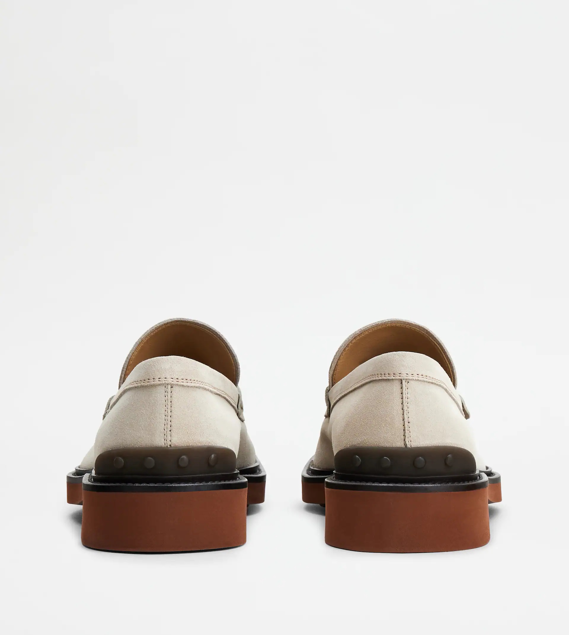 LOAFERS IN SUEDE - OFF WHITE - 2