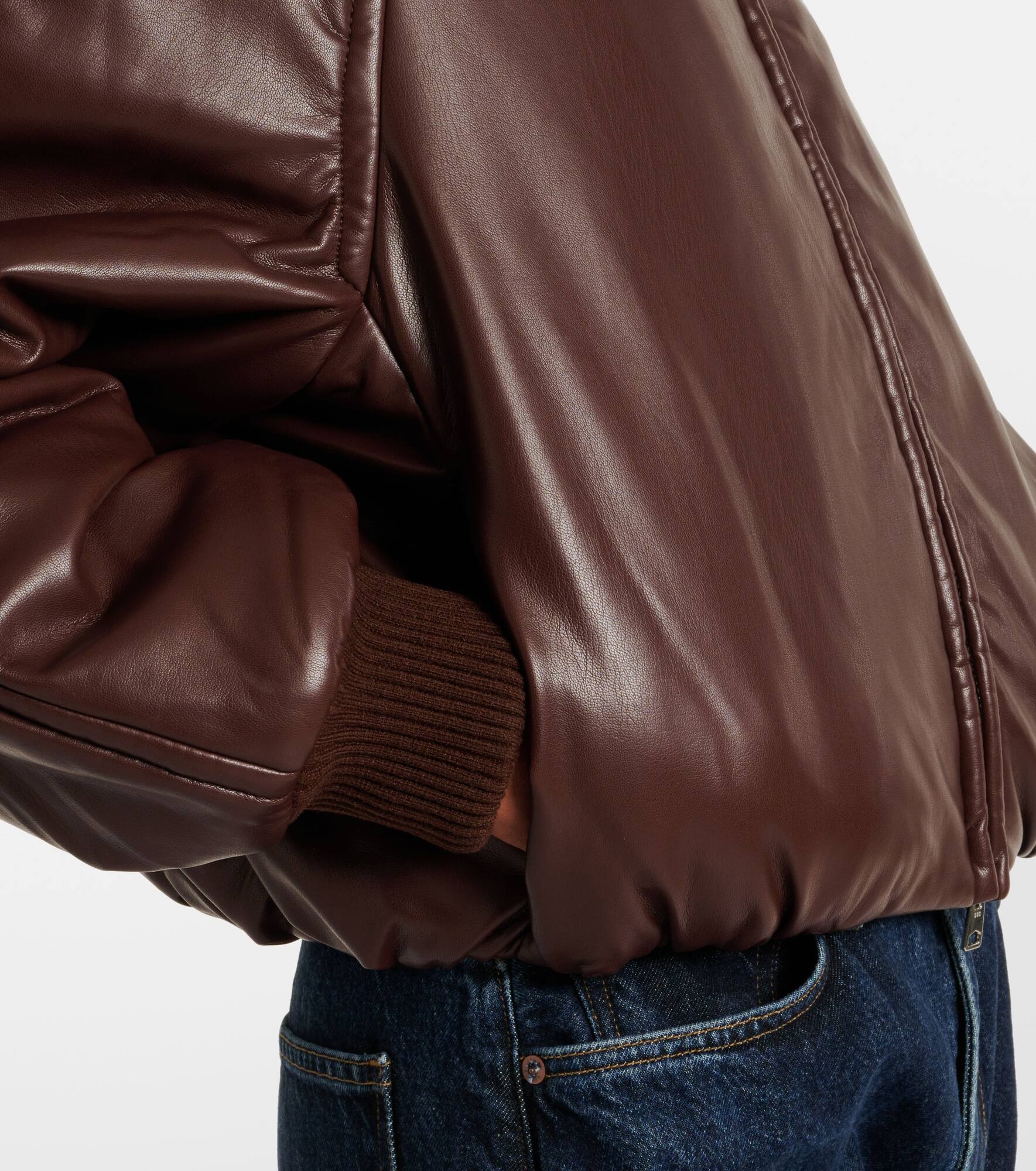 x Shoreditch Ski Club Tate faux leather bomber jacket - 5