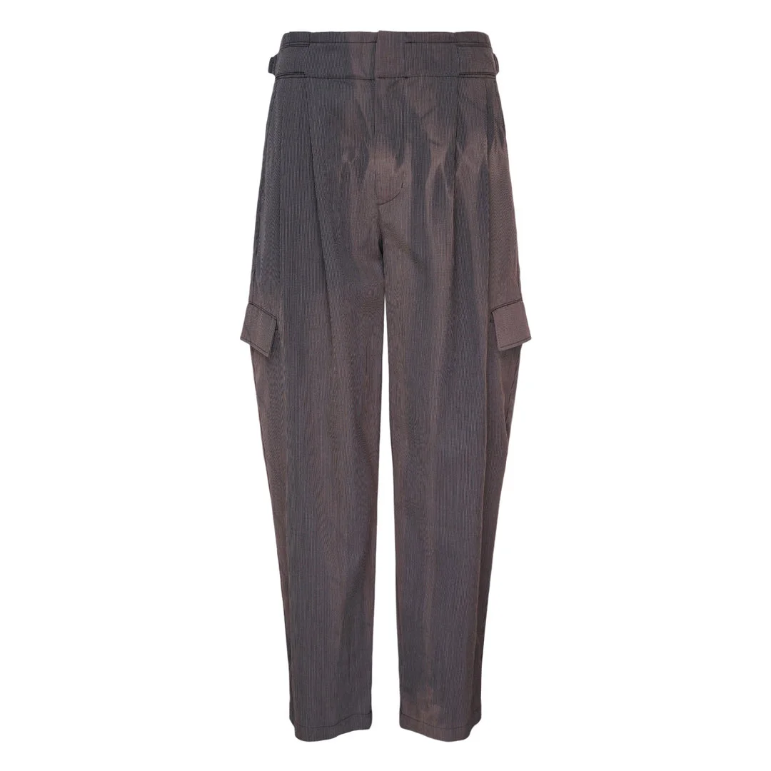 Sun-Bleached Pleated Trousers - 1