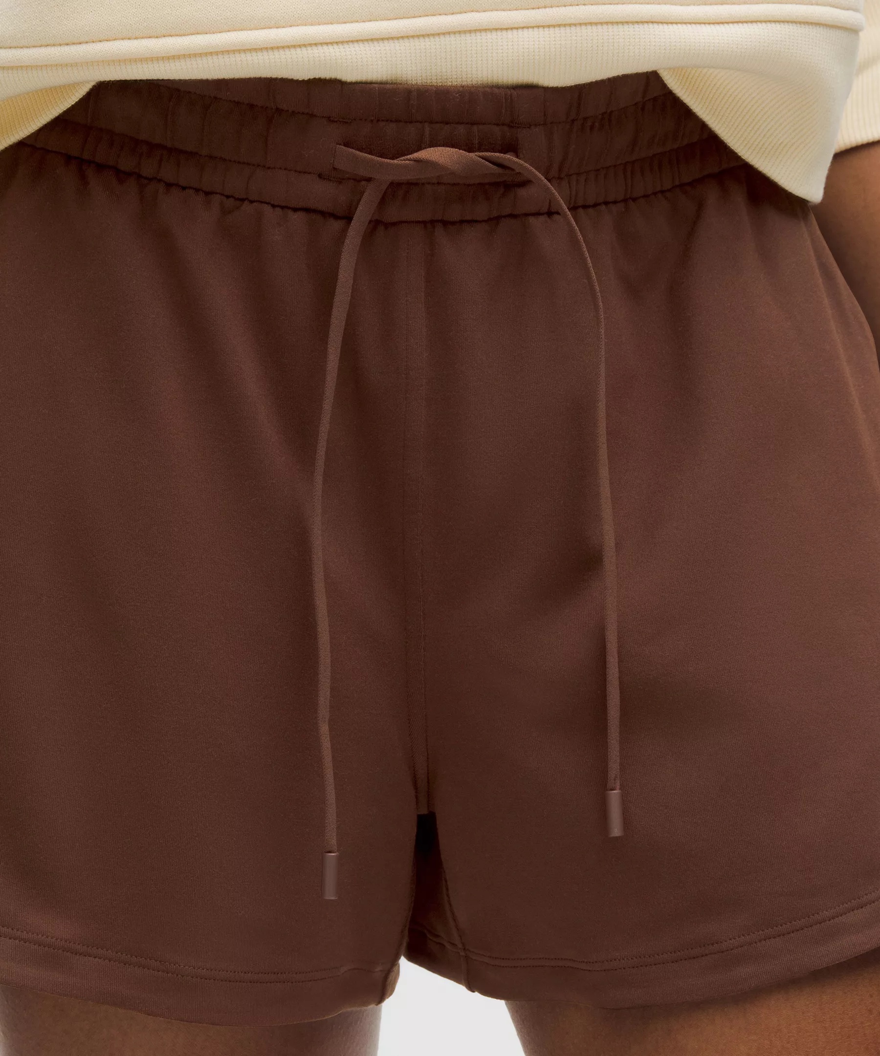 Soft Jersey Mid-Rise Curved-Hem Short 3" - 6
