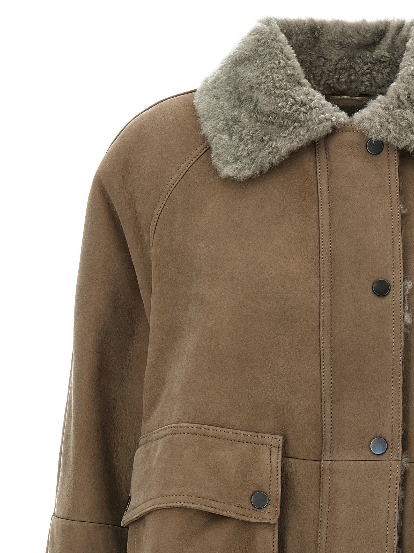 Jacket Puffer Jackets Beige - 3