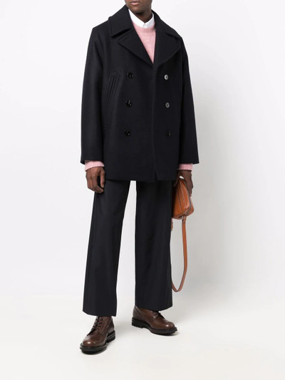 Jil Sander double-breasted wool coat outlook