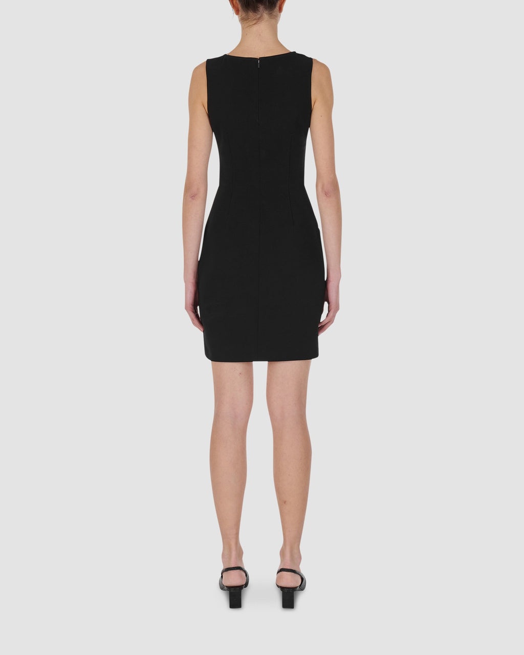 SLEEVELESS CHAIN COLLAR DRESS - 5