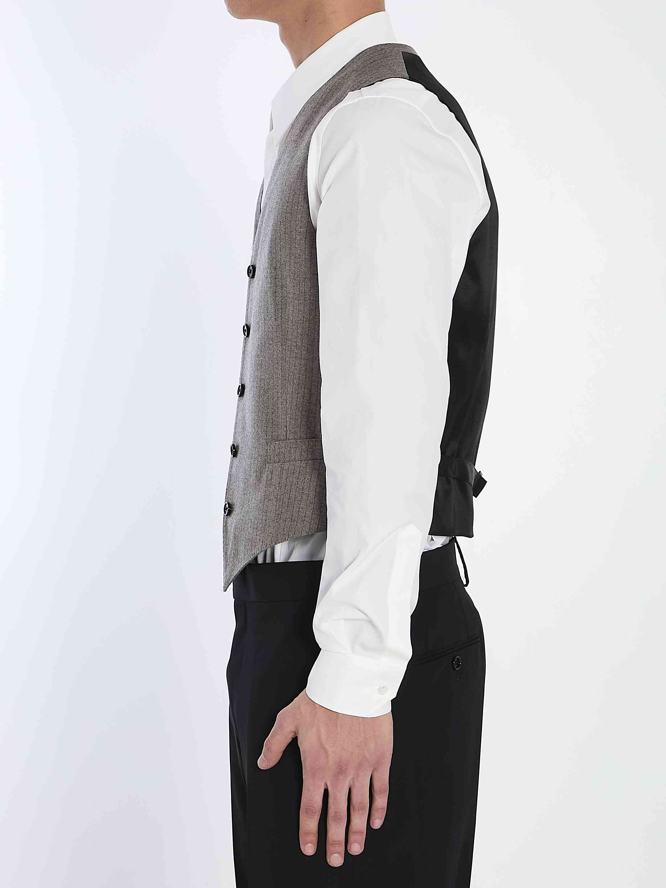 Celine Men Striped Flannel Vest - 3