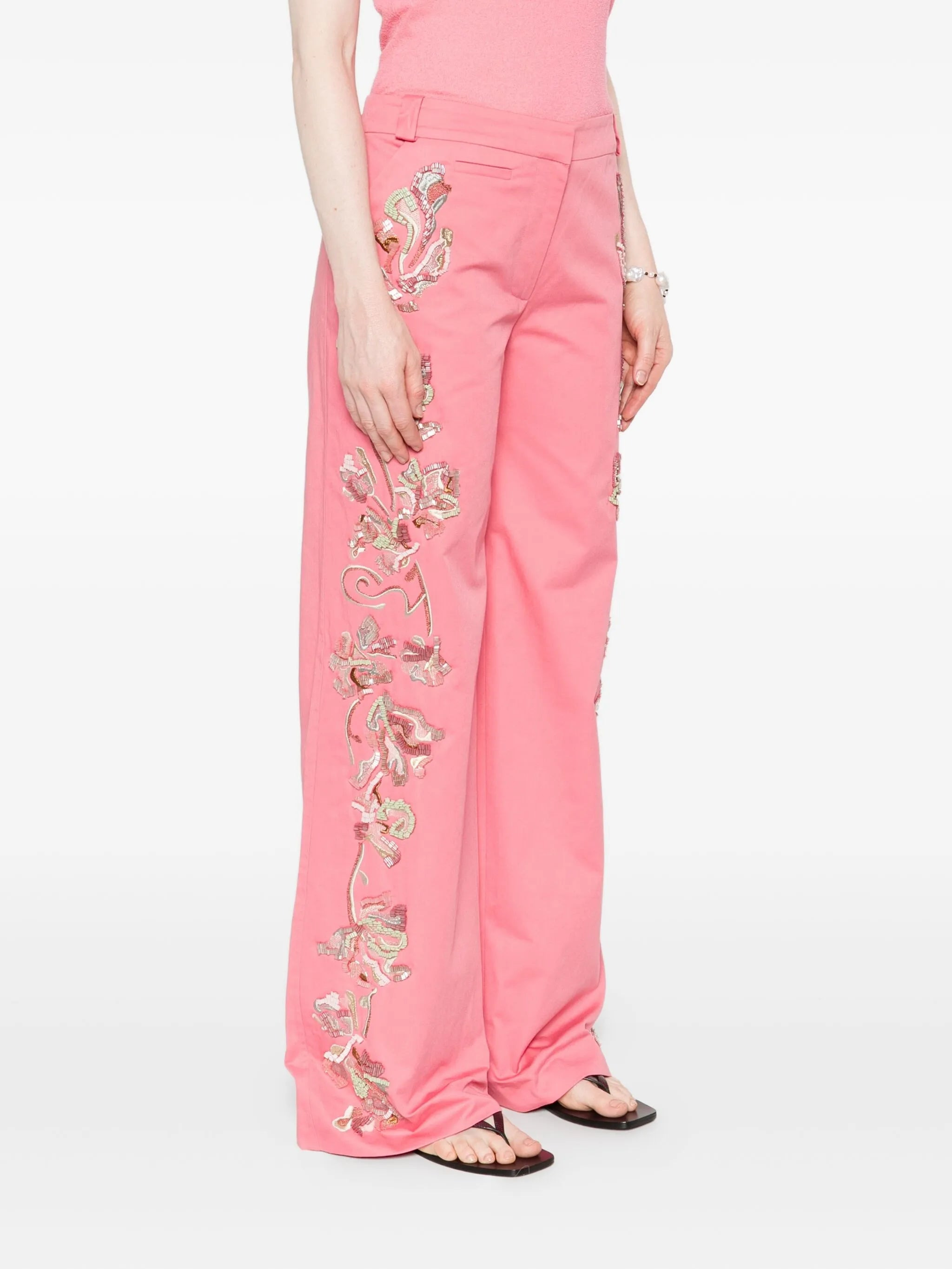 straight-leg trousers - 3