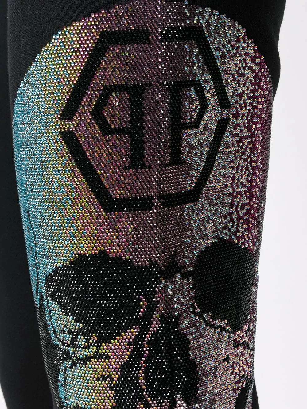 Skull Rainbow embellished joggers - 5