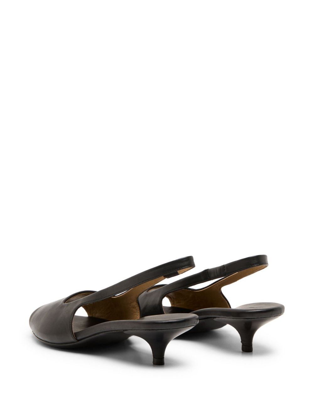leather slingback sandals - 3