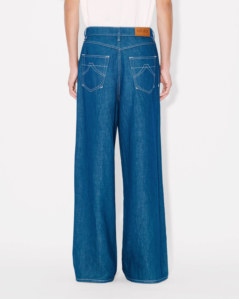 KENZO Buggy jeans in japanese linen denim outlook