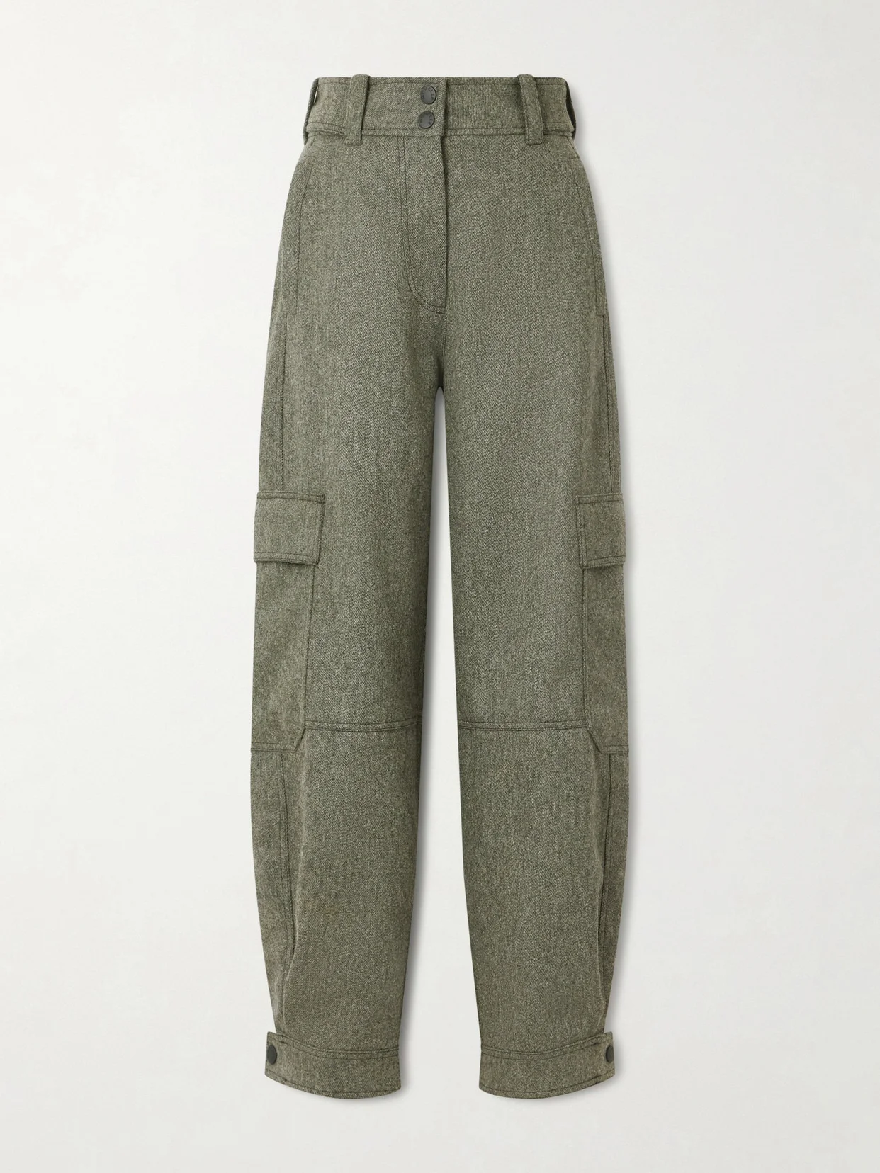 Wool-gabardine Tapered Ski Pants - 1