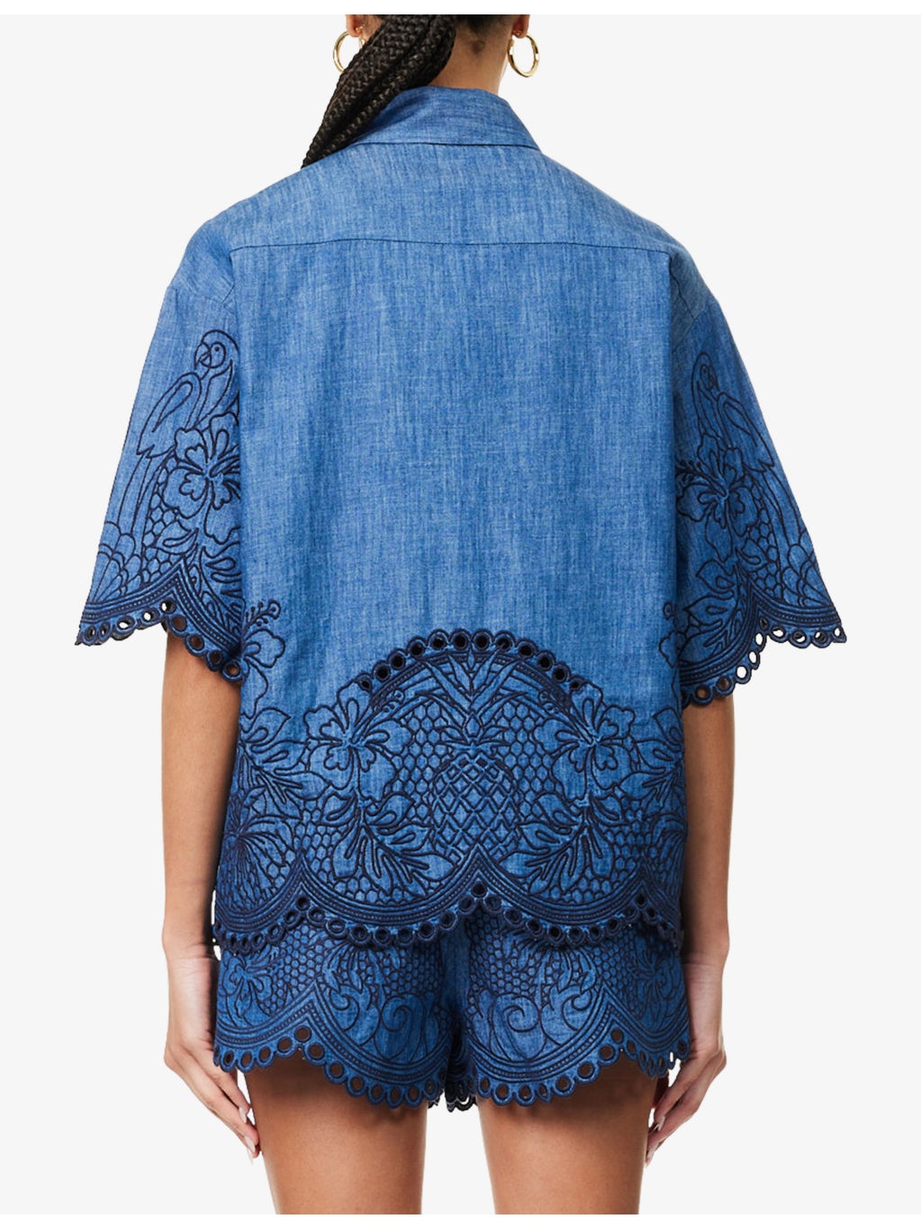 Coco Embroidered Denim Shirt - 4