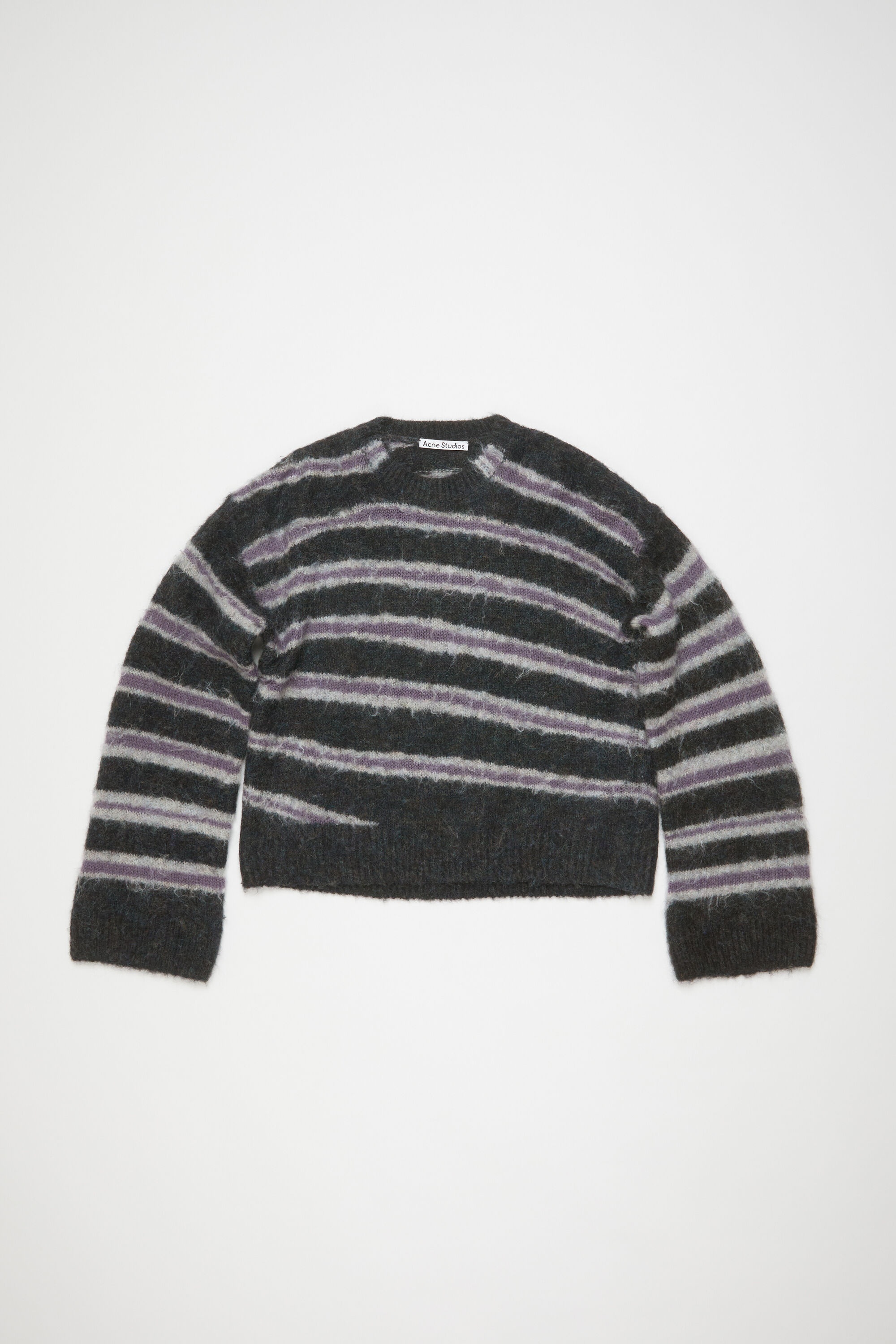 Mohair blend jumper - Dark grey melange/multi - 6