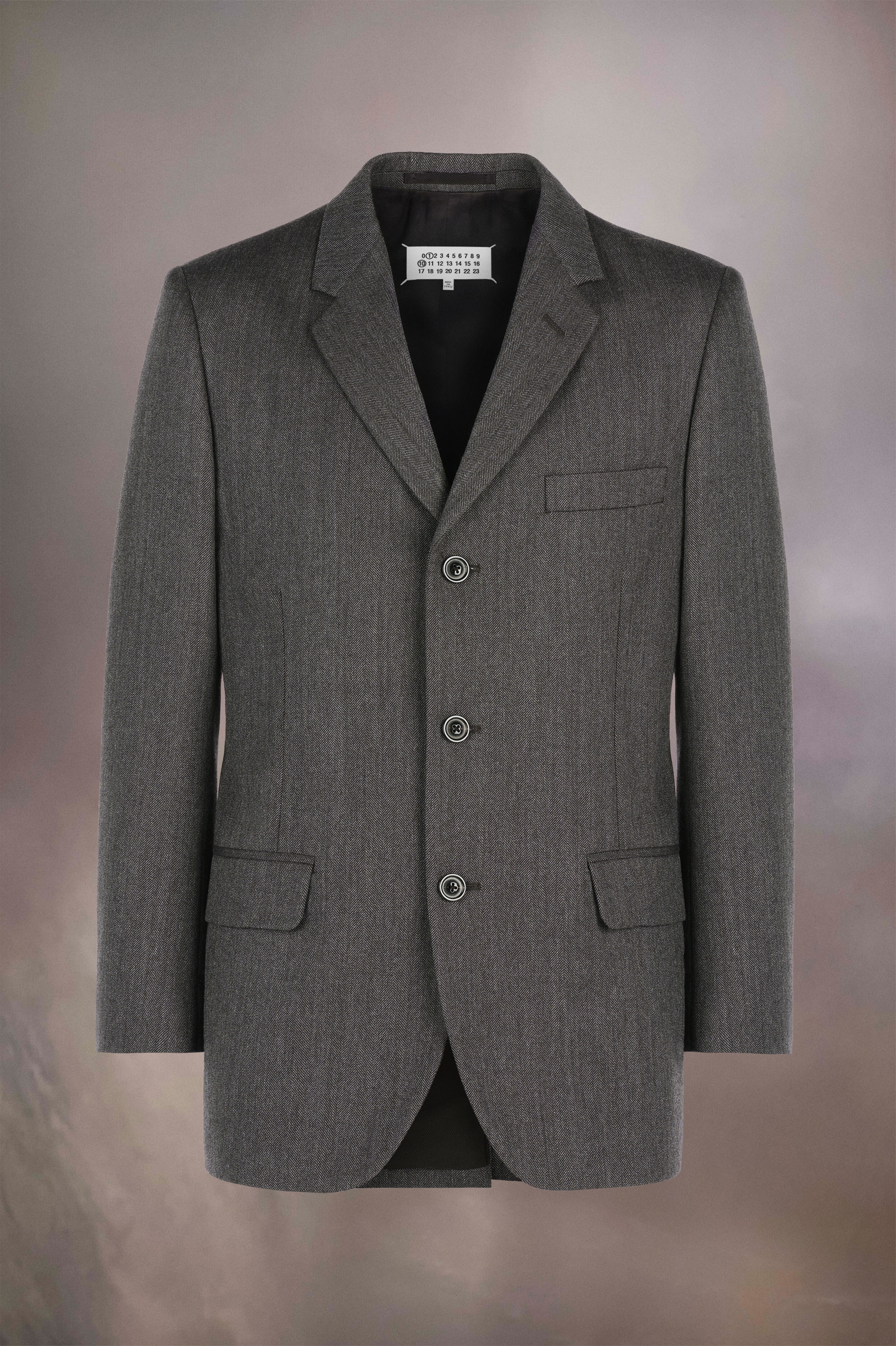 Herringbone wool jacket - 1