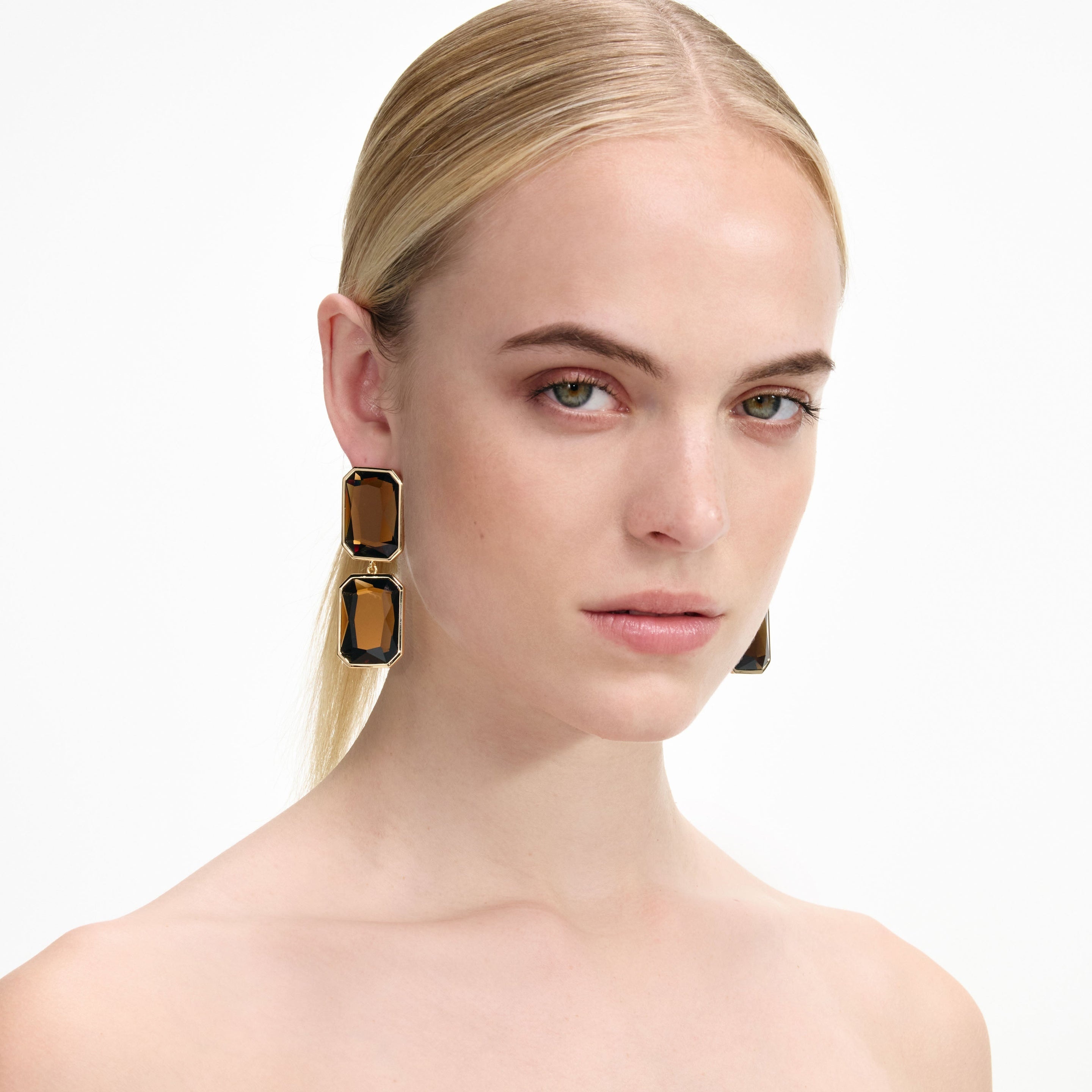 Amber Tiered Earrings - 3