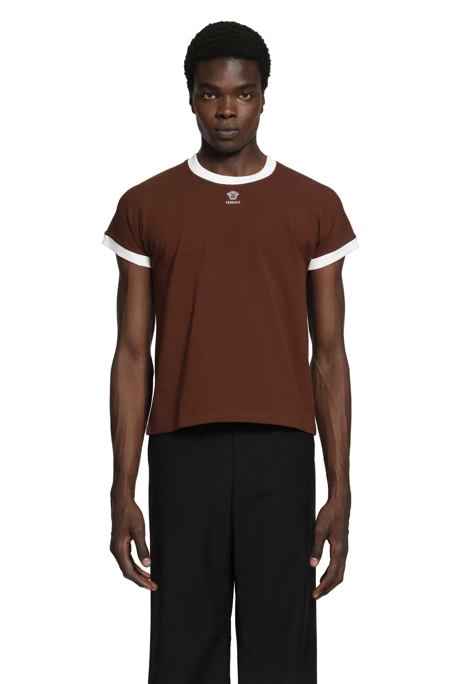 Embroidered-logo Stretch Jersey T-shirt - 1