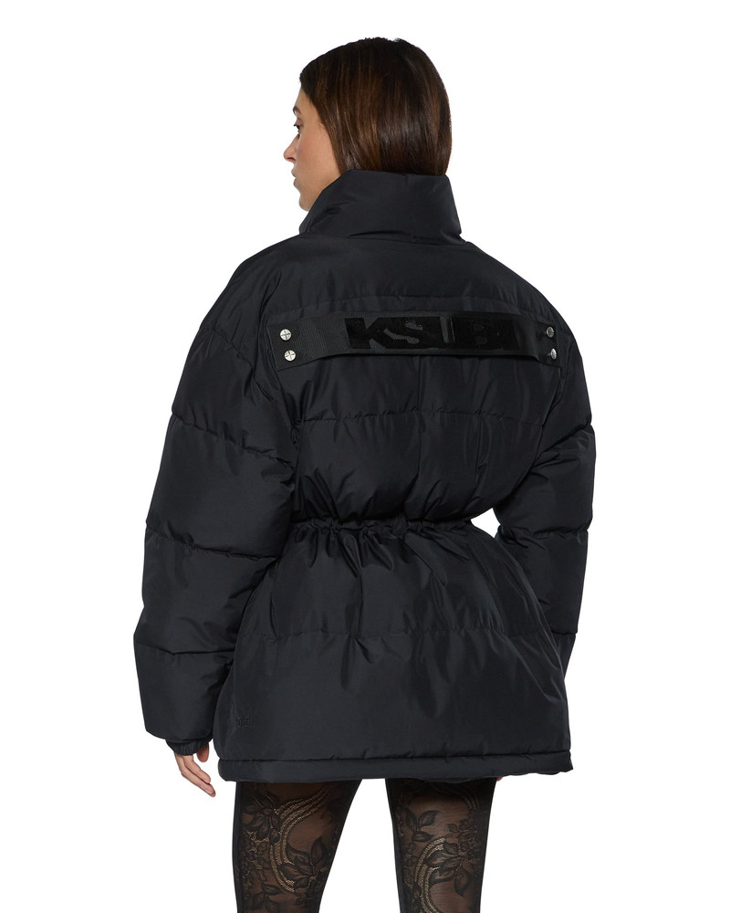 CINCHED PUFFER BLACK 1