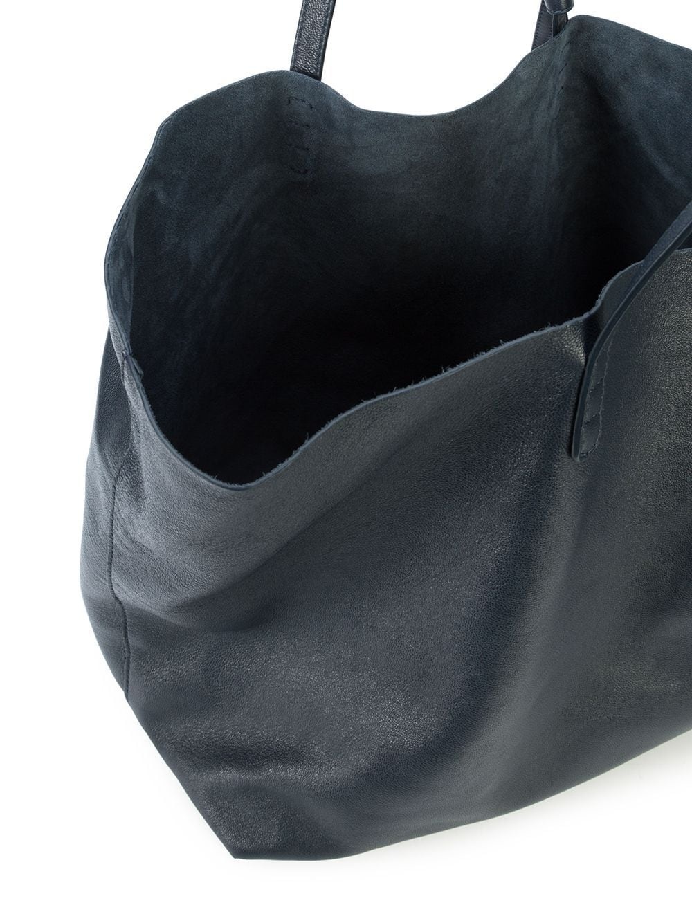 Mansur Gavriel Oversized Leather Tote Bag in Gray