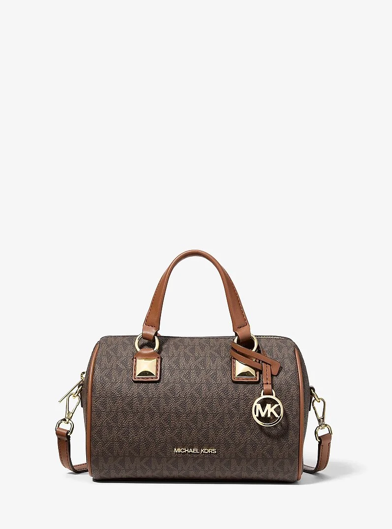 Grayson Small Signature Logo Duffel Crossbody Bag - 1