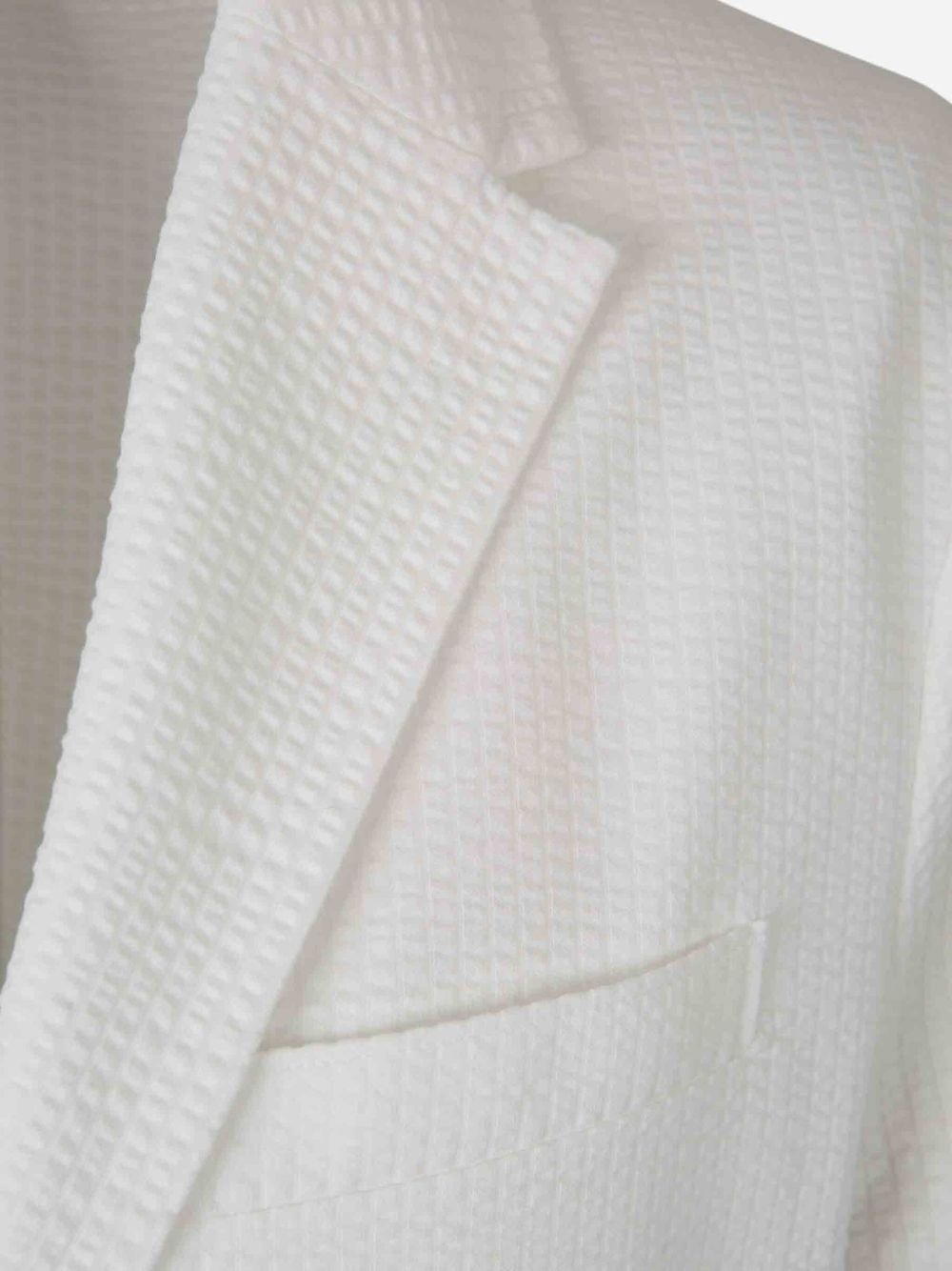 textured single-breasted blazer - 3