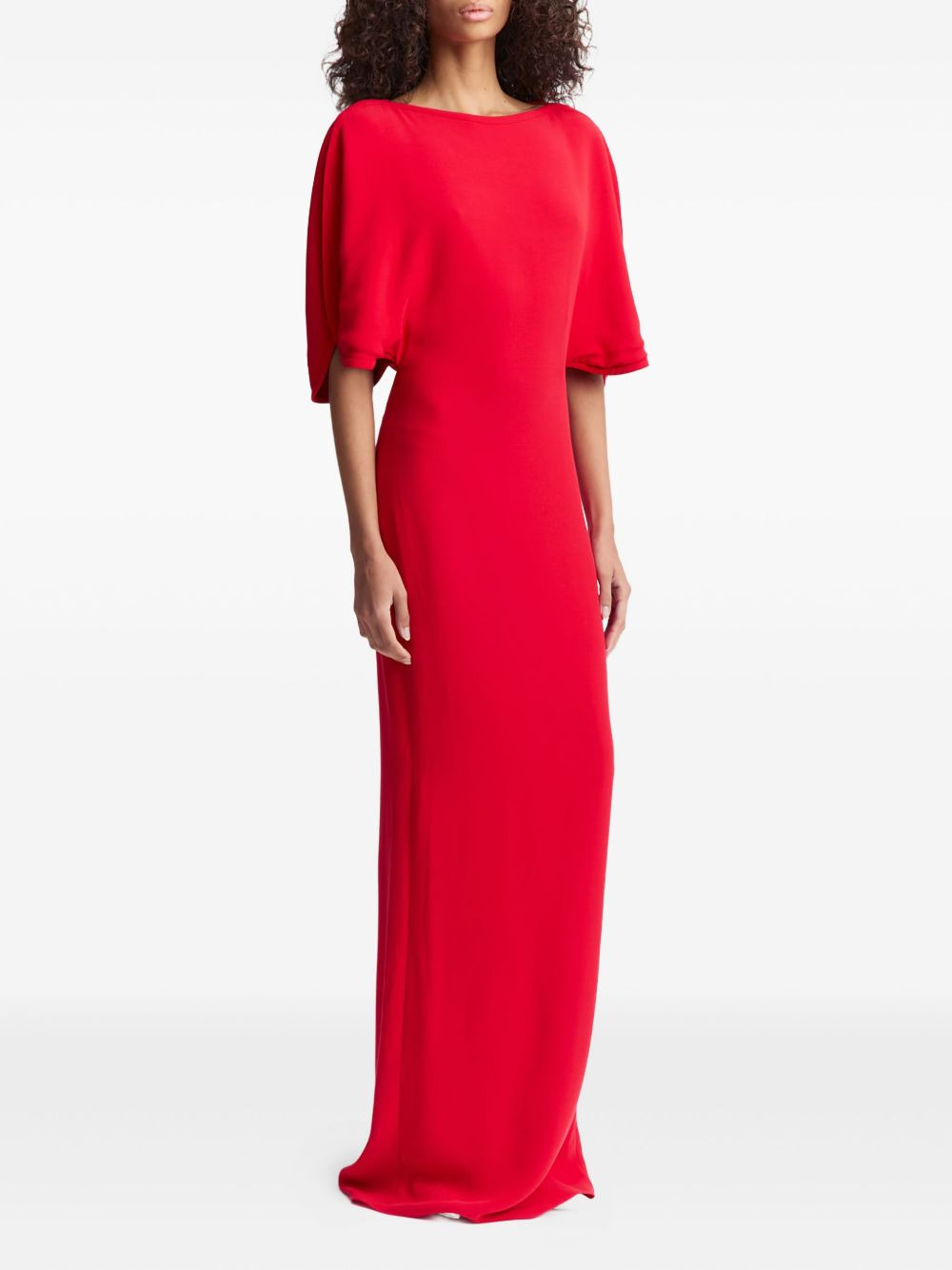 Dona cape-sleeve maxi dress - 3