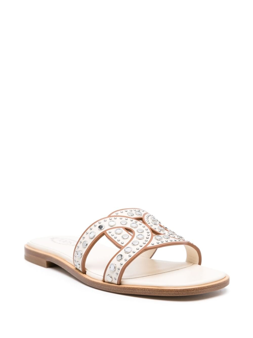 studded leather sandals - 2