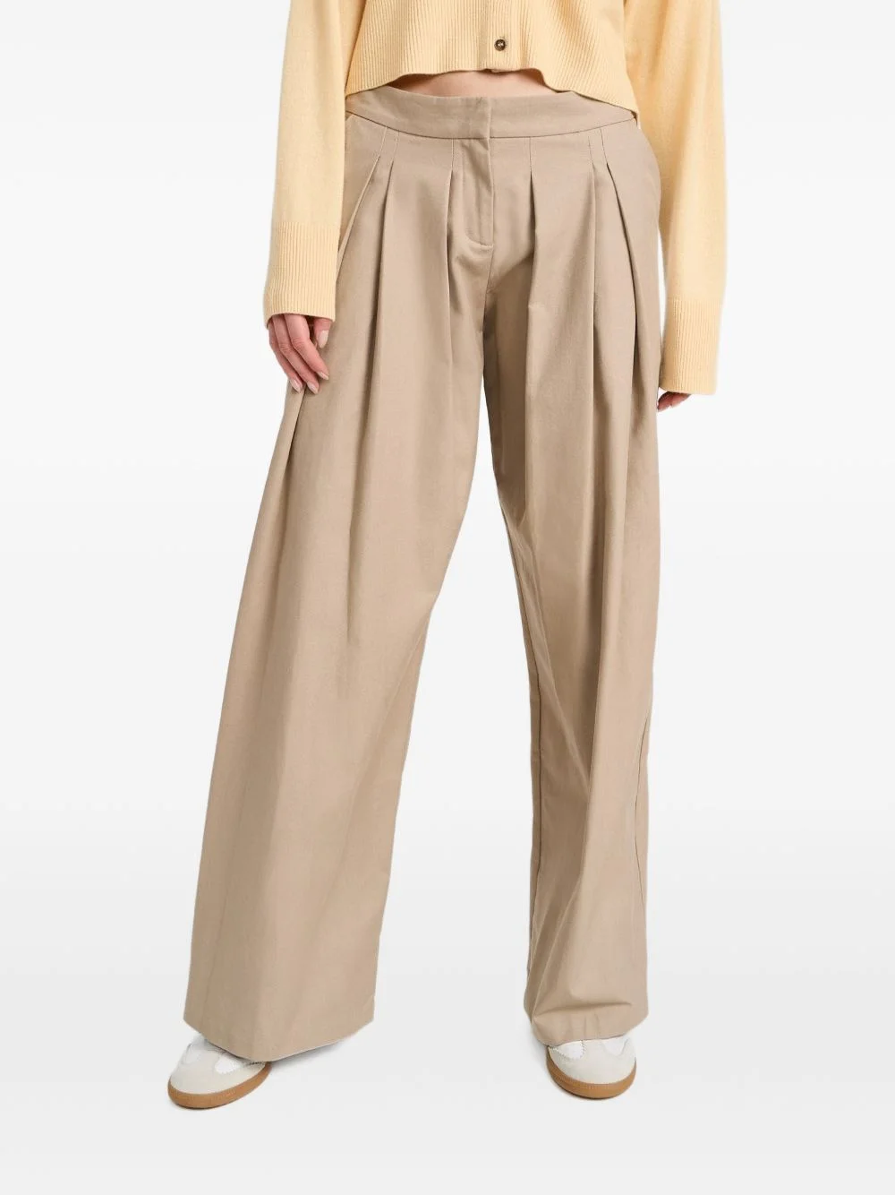 Rum pleated trousers - 1