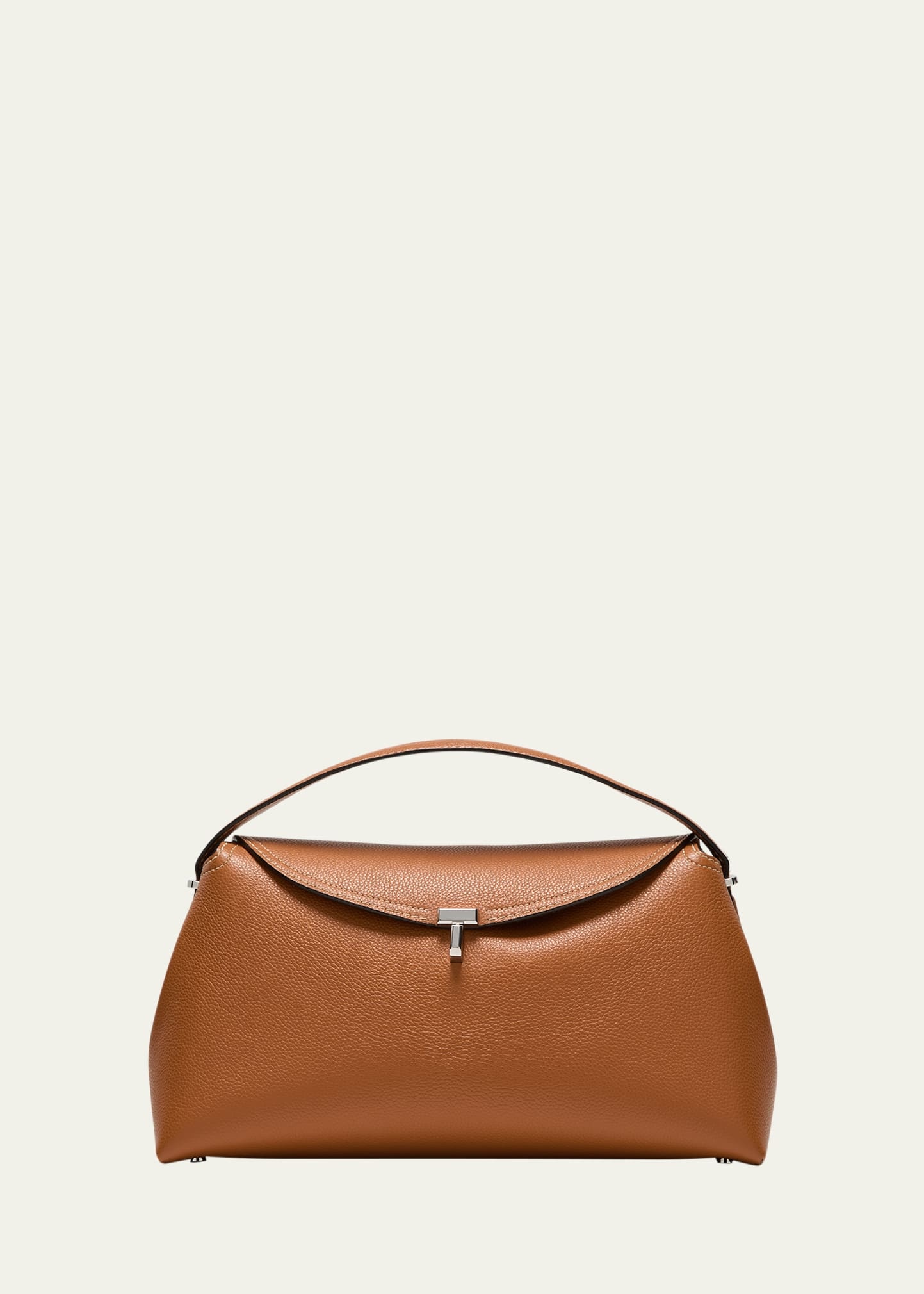 T-Lock Leather Top-Handle Bag - 1