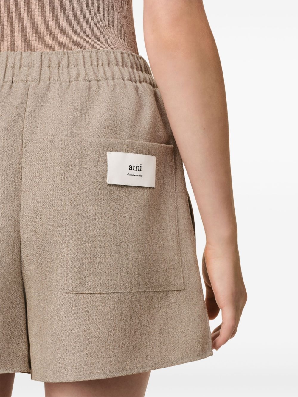 grain-de-poudre shorts - 7