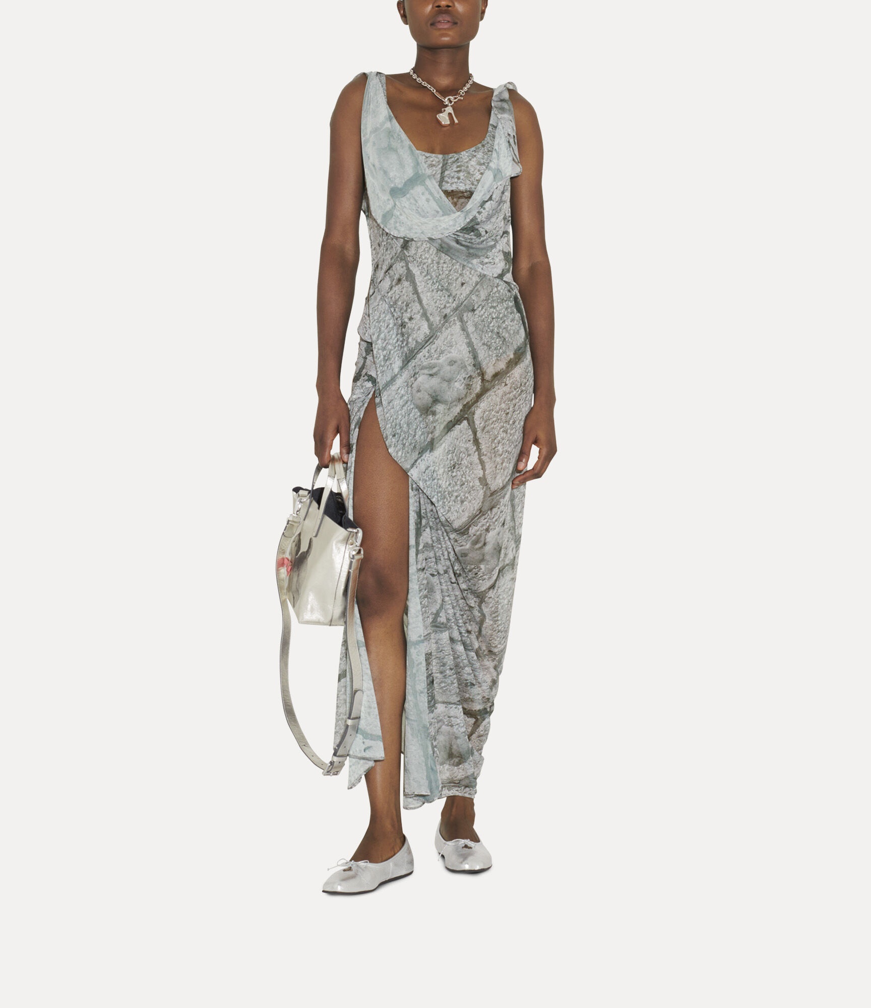 SS LONG GRAFFITI DRESS - 3