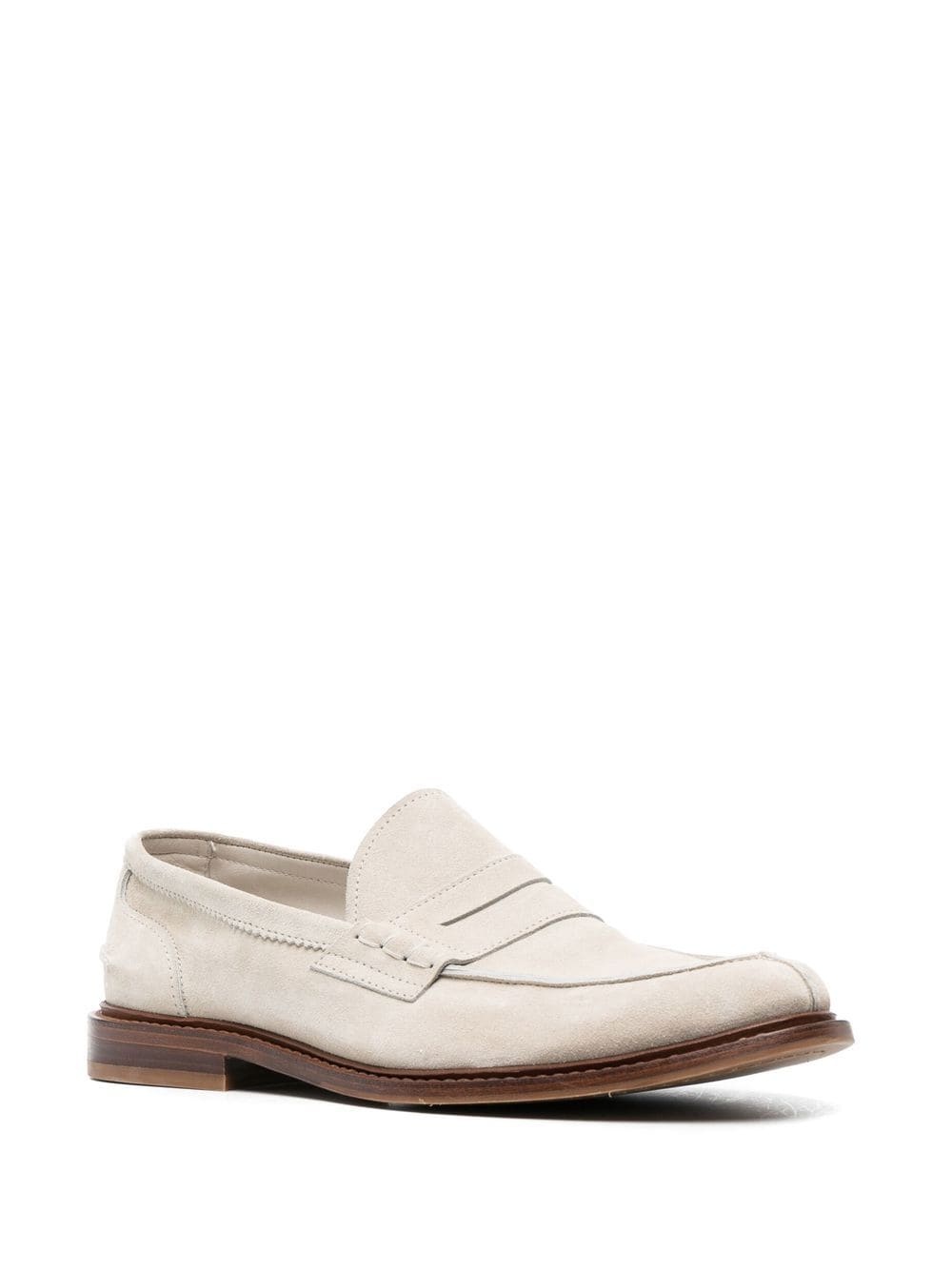 penny-slot suede loafers - 2