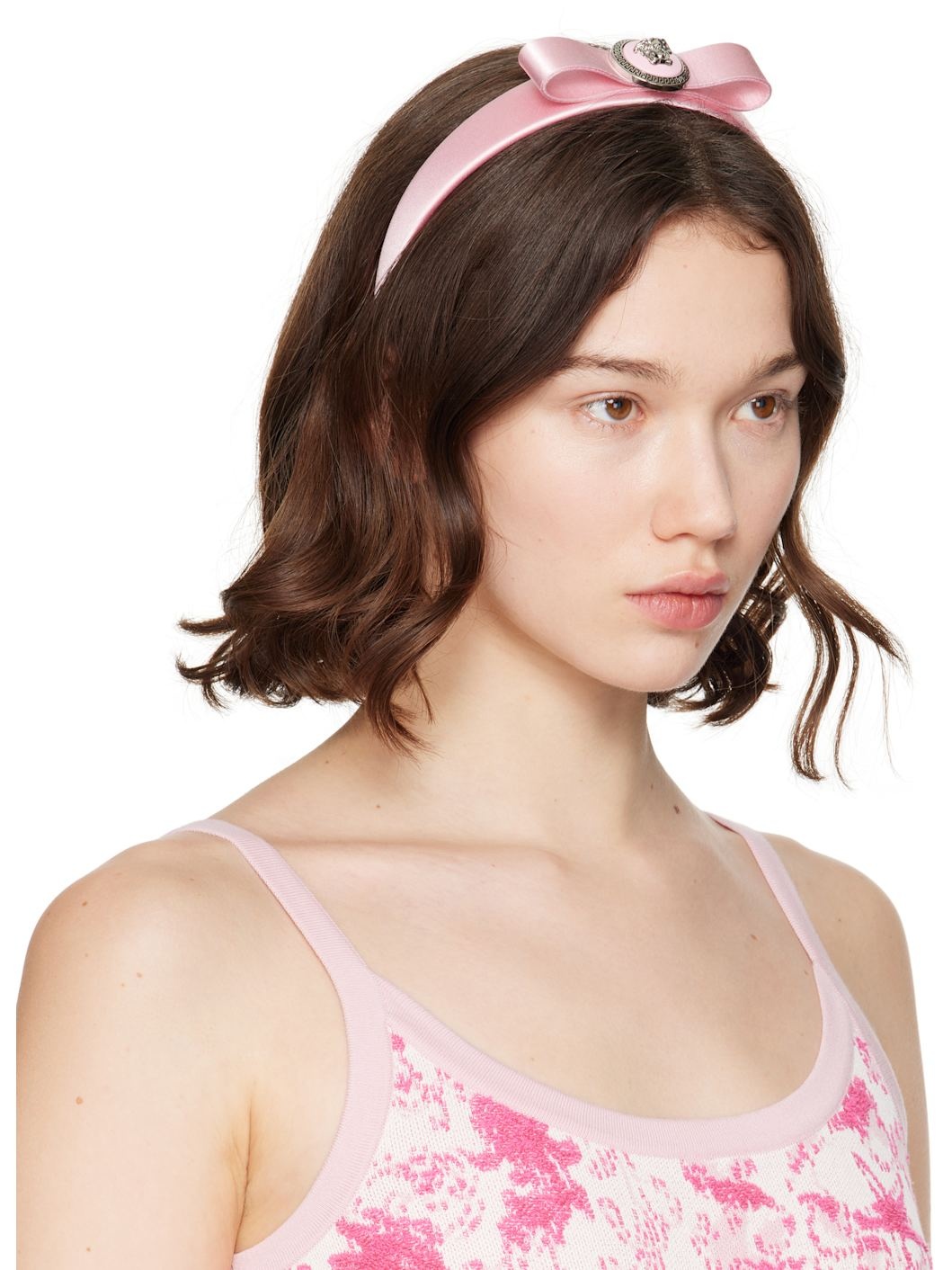 Pink Gianni Ribbon Headband - 2