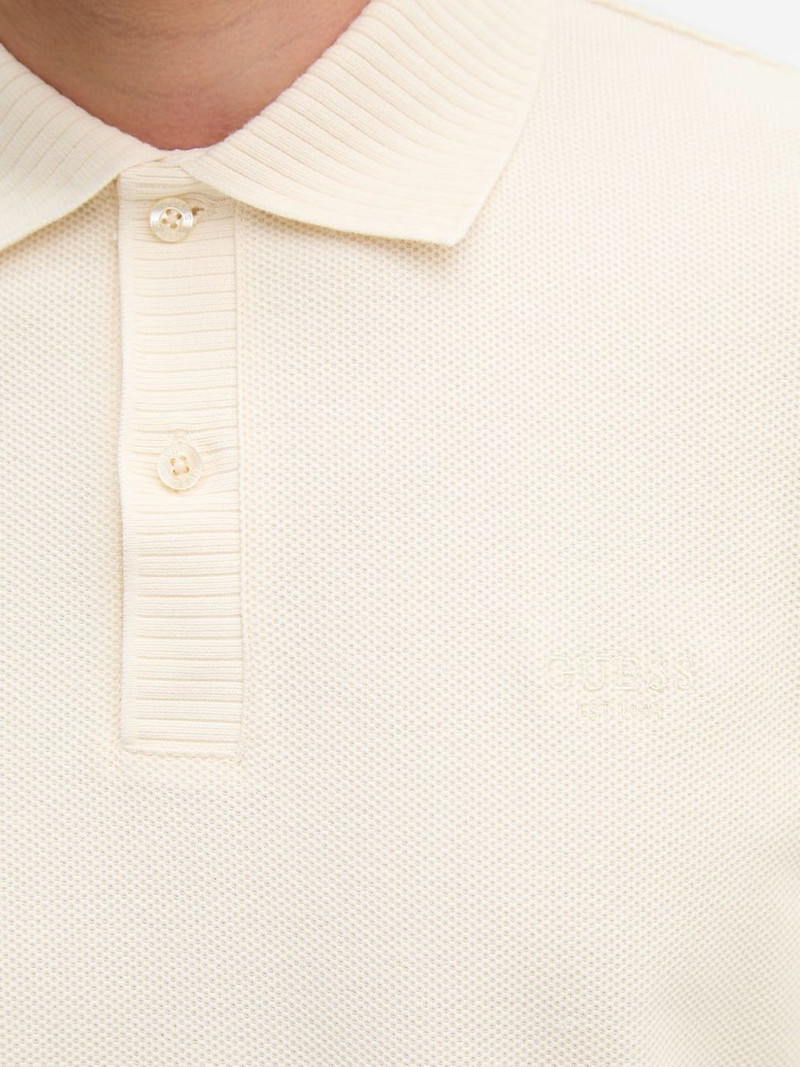 ribbed-trim piqué polo shirt 5