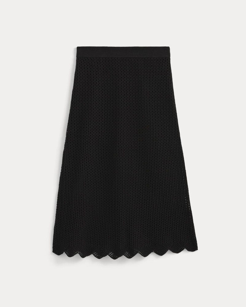 LACE-KNIT MIDI SKIRT - 1