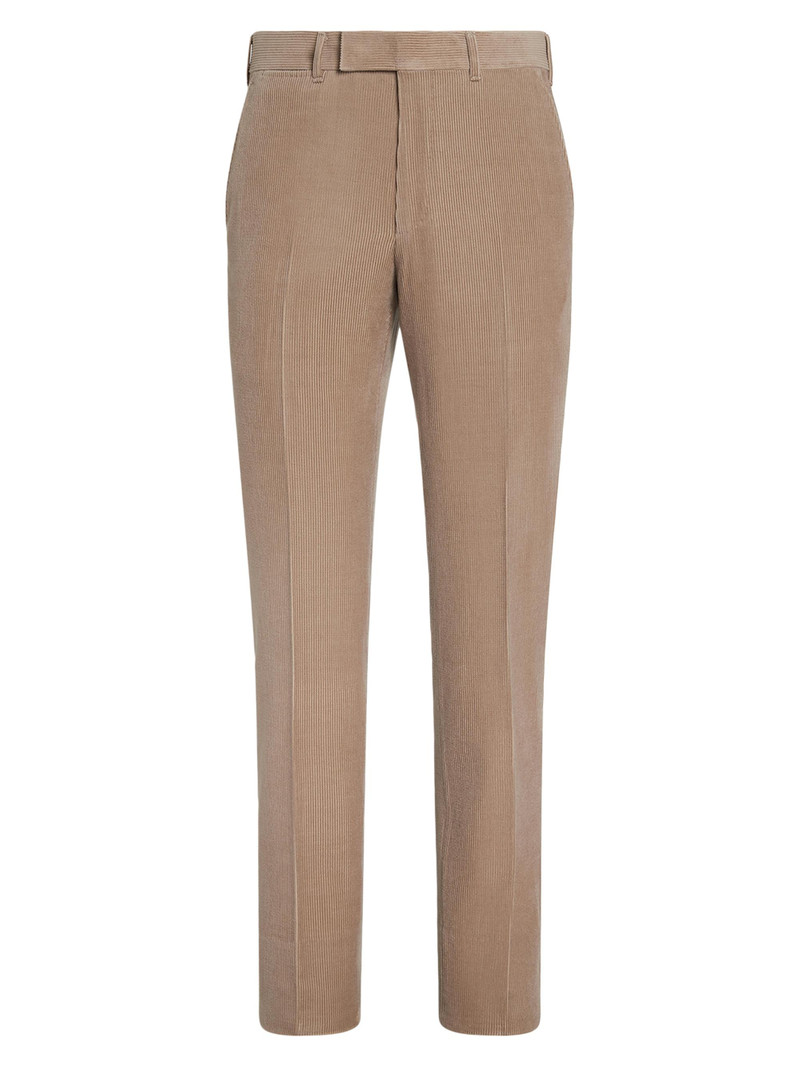 Men's Cashmere Wool and Silk Blend Pants - Light Taupe 1